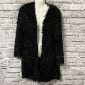 NWT Staand apparel | black fussy cardigan | size medium